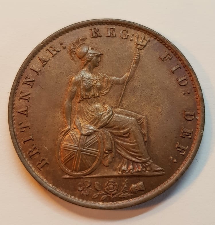 Victoria Half Penny 1838 UNC - GM Coins | Premier UK Coin Dealers